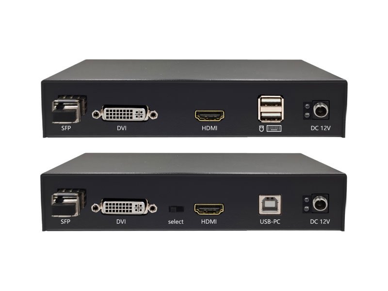 高清HDMI&DVI無(wú)壓縮光纖KVM延長(zhǎng)器